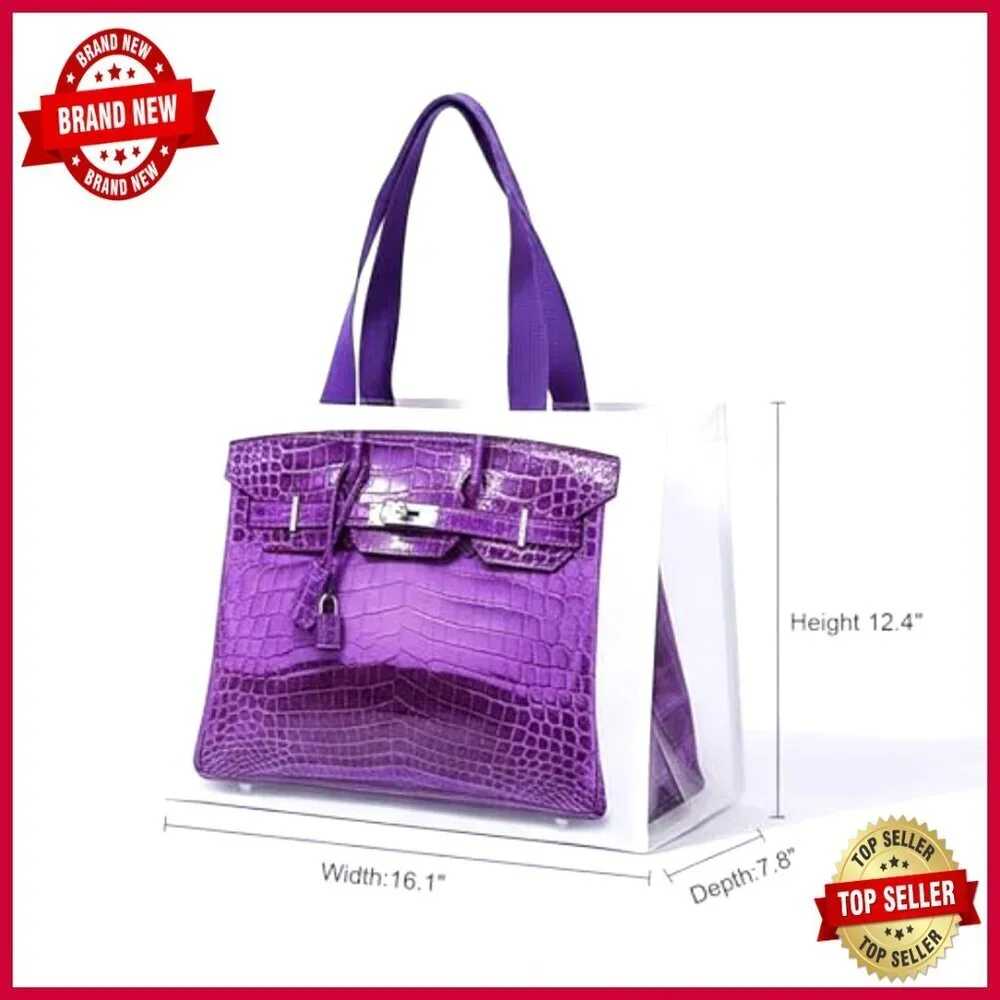 Large Waterproof Tote Bag Set with Strong Handles for Groceries Travel